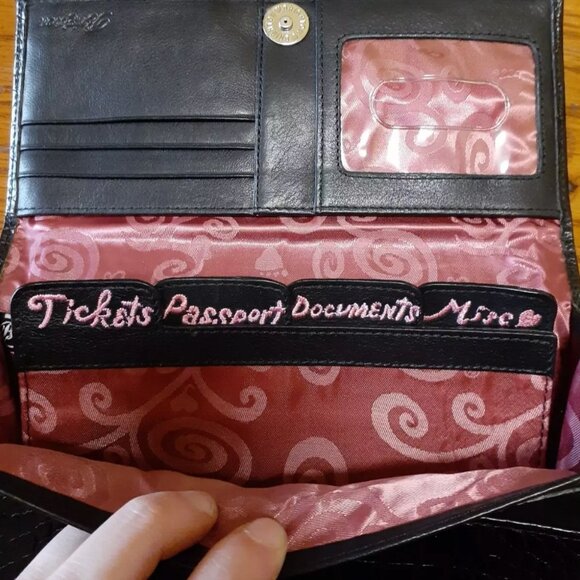 Brighton Black and Pink Wallet - Picture 1 of 6